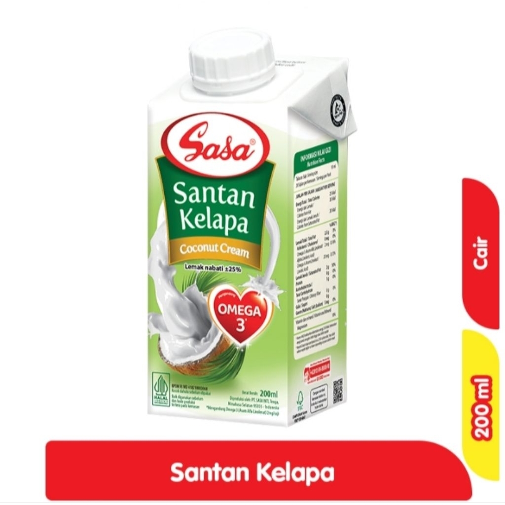 

Sasa Santan Kelapa Cair 200 ml