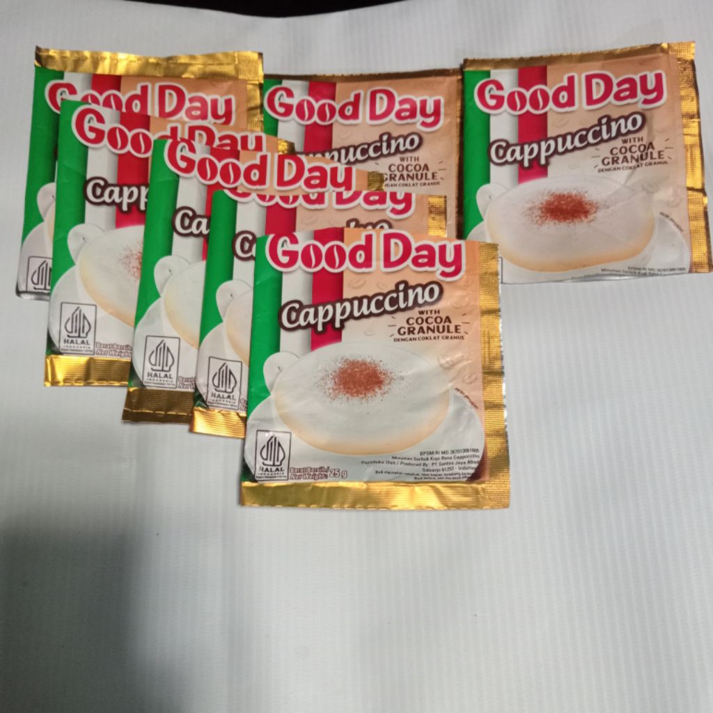 

Bungkus Gooday Capucino Bekas 155 per pcs