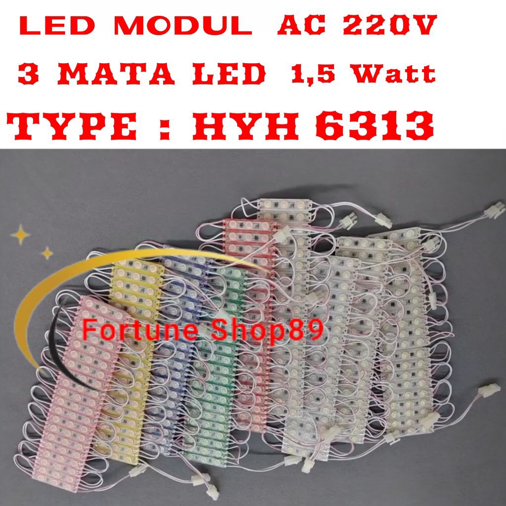 LED Modul Samsung saso 3 Mata AC 220V Led Module 1,5watt