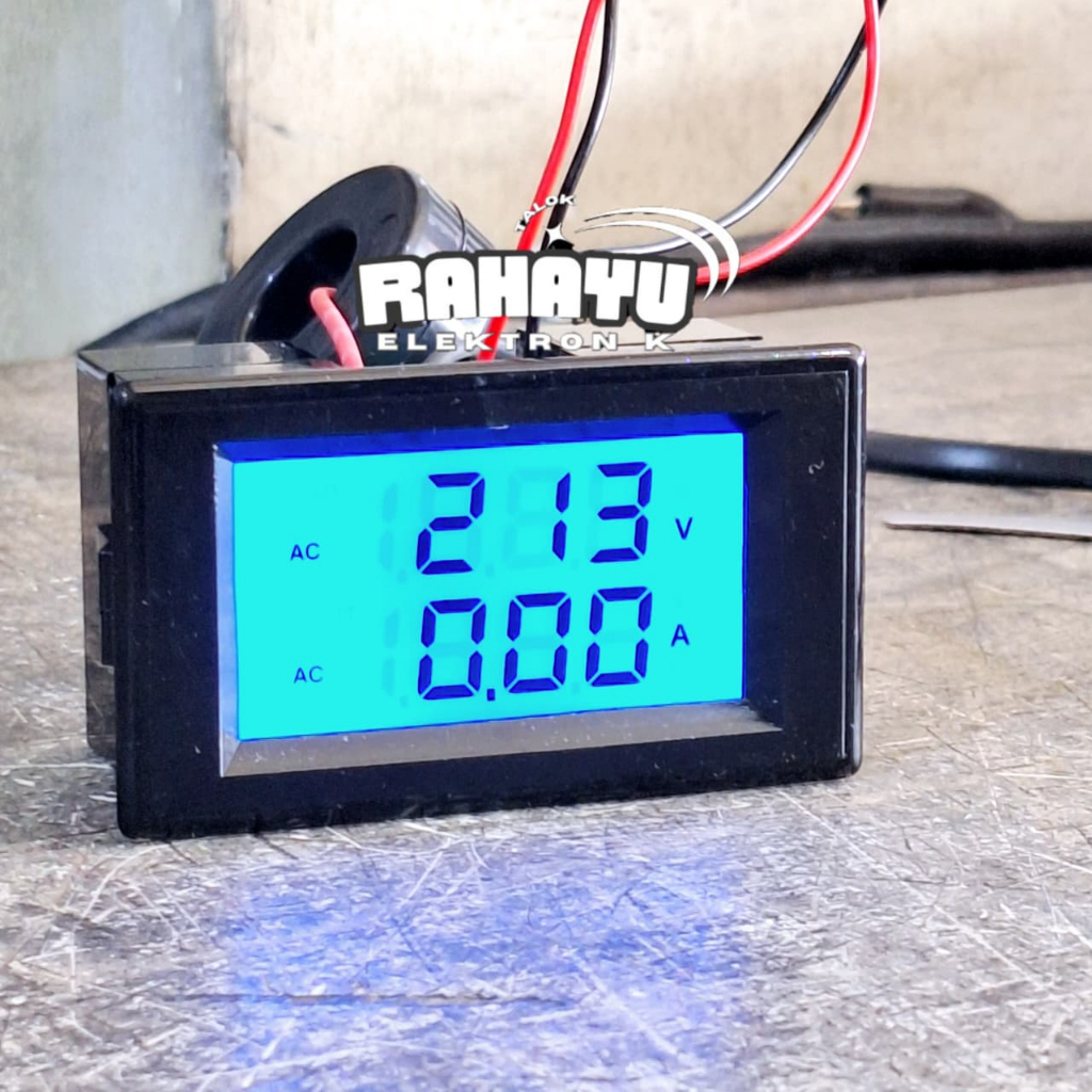 VOLTMETER HZ AMPER METER DIGITAL LCD AC220V Frequency Amper Meter ac digital 80-300V