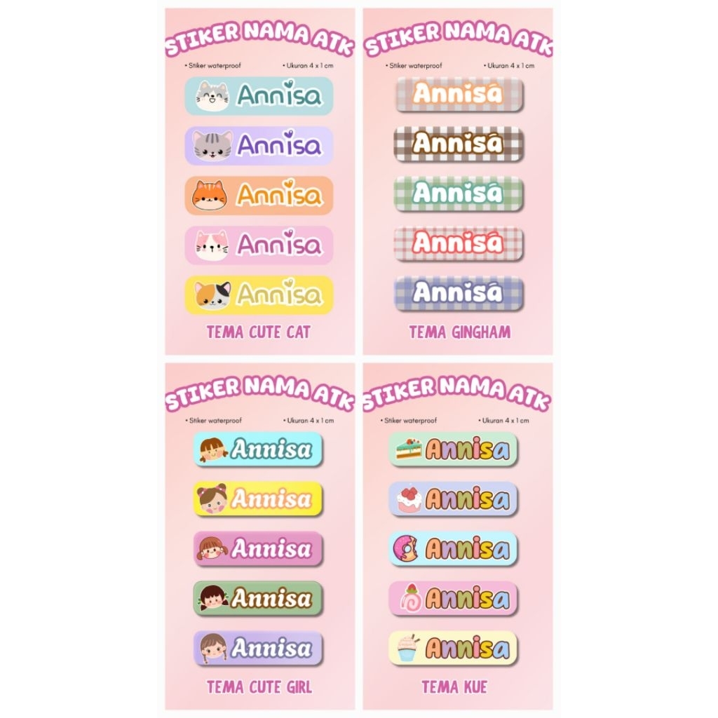 

STIKER NAMA ATK MOTIF GIRL (CUMA NICK NAME)