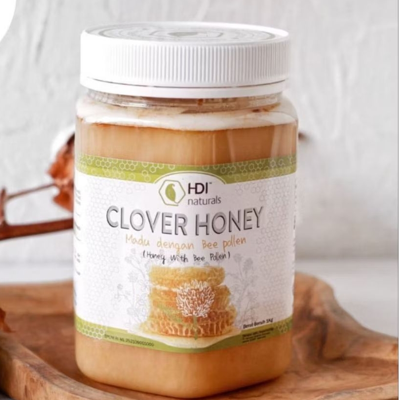 

Clover honey 1kg original exp 2028 + sendok kayu