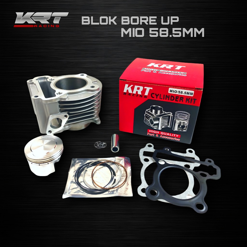 BLOK SEHER BORING PAKET BOREUP KRT YAMAHA MIO 58,5 58 59