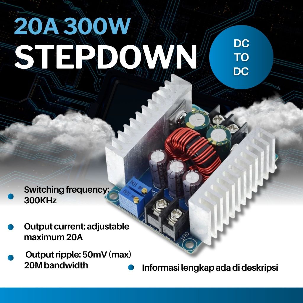 Stepdown step down 20A 300W DC to DC CA CC converter