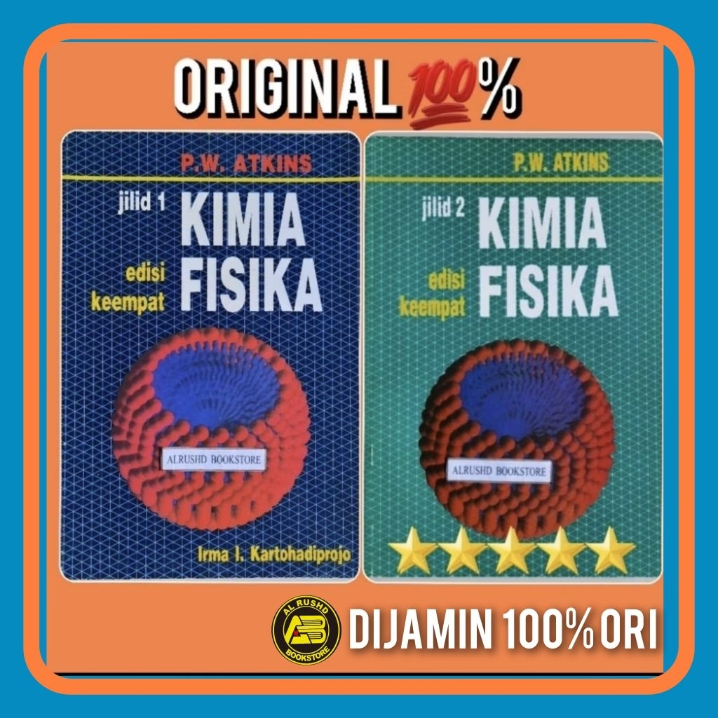 Buku (Original 100%)⭐⭐⭐ KIMIA FISIKA 1 dan 2 > P W Atkins