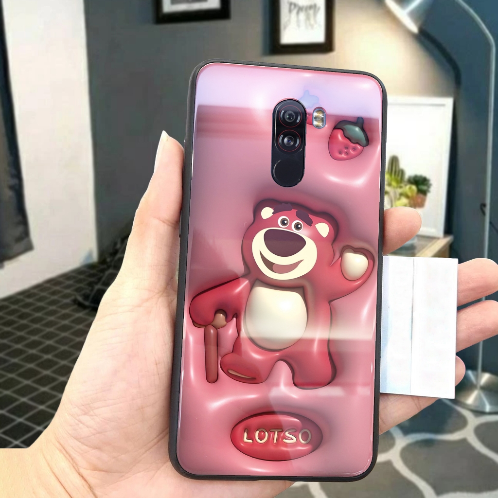 Casing Poco F1 Terbaru LOTSO LUCU Case Pocophone F1 Softcase Hardcase Glossy Kesing Silikon Bisa Cod