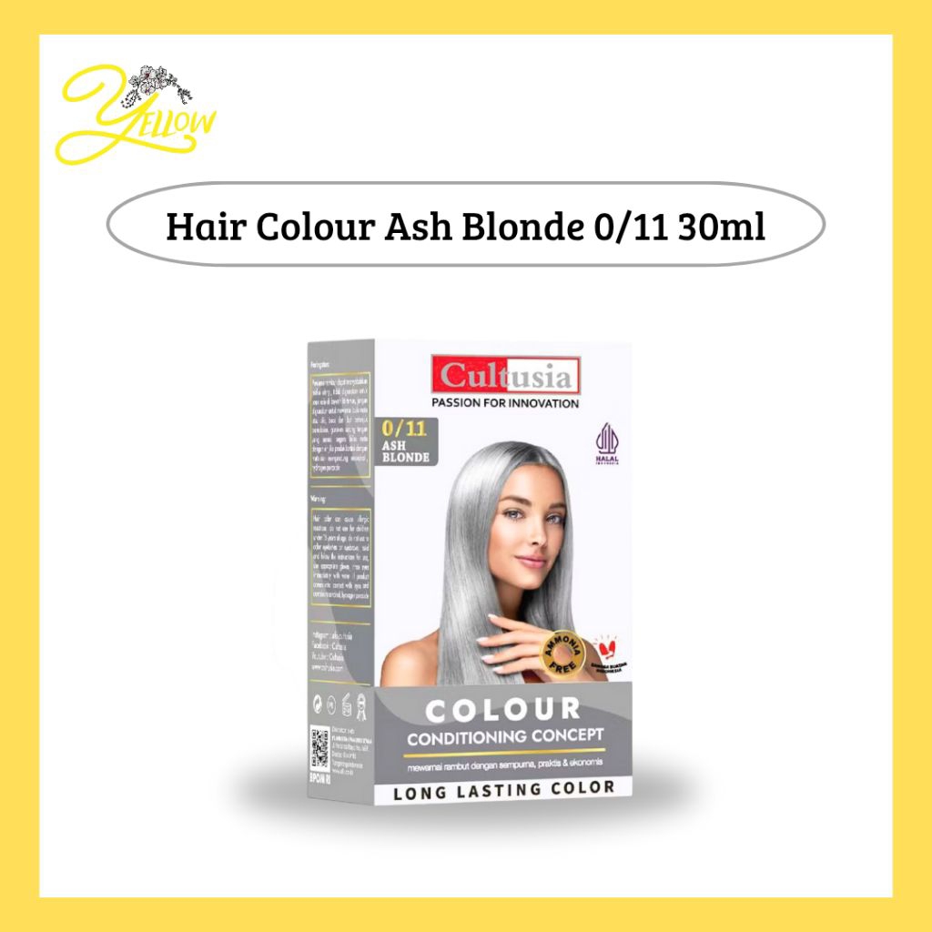 Cultusia Hair Colour Ash Blonde 0/11 30 ml