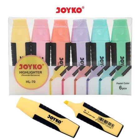 

( 1 SET - 6 PCS ) HIGHLIGHTER PENANDA BERWARNA HL - 70 PENA PASTEL COLOR