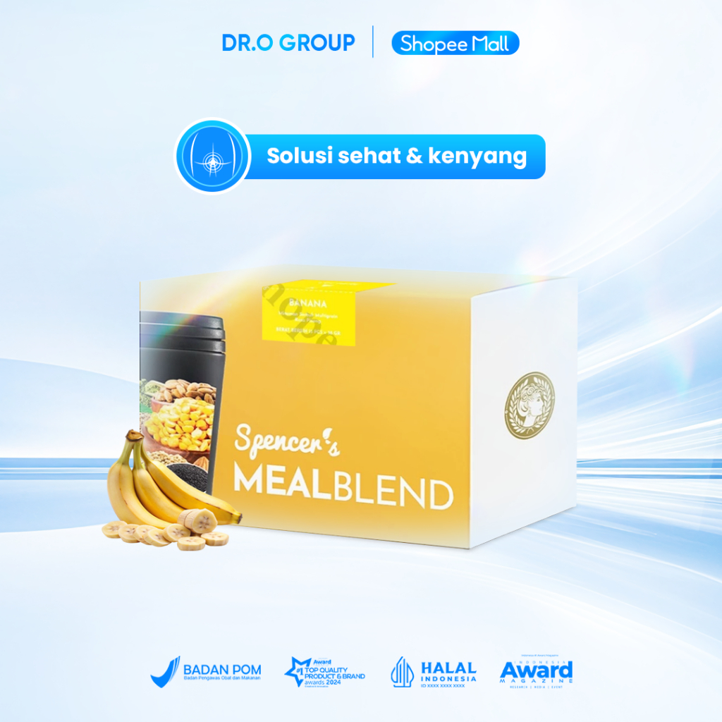 

Spencer's MealBlend (1 Box Banana) - Makanan Diet/ Sarapan Sehat dan Praktis Halal Bpom