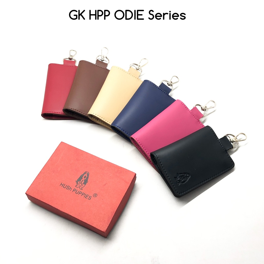 Dompet Kunci Mobil Motor Kulit PU Premium Hush Puppies ODIE | Gantungan Kunci STNK Elegan