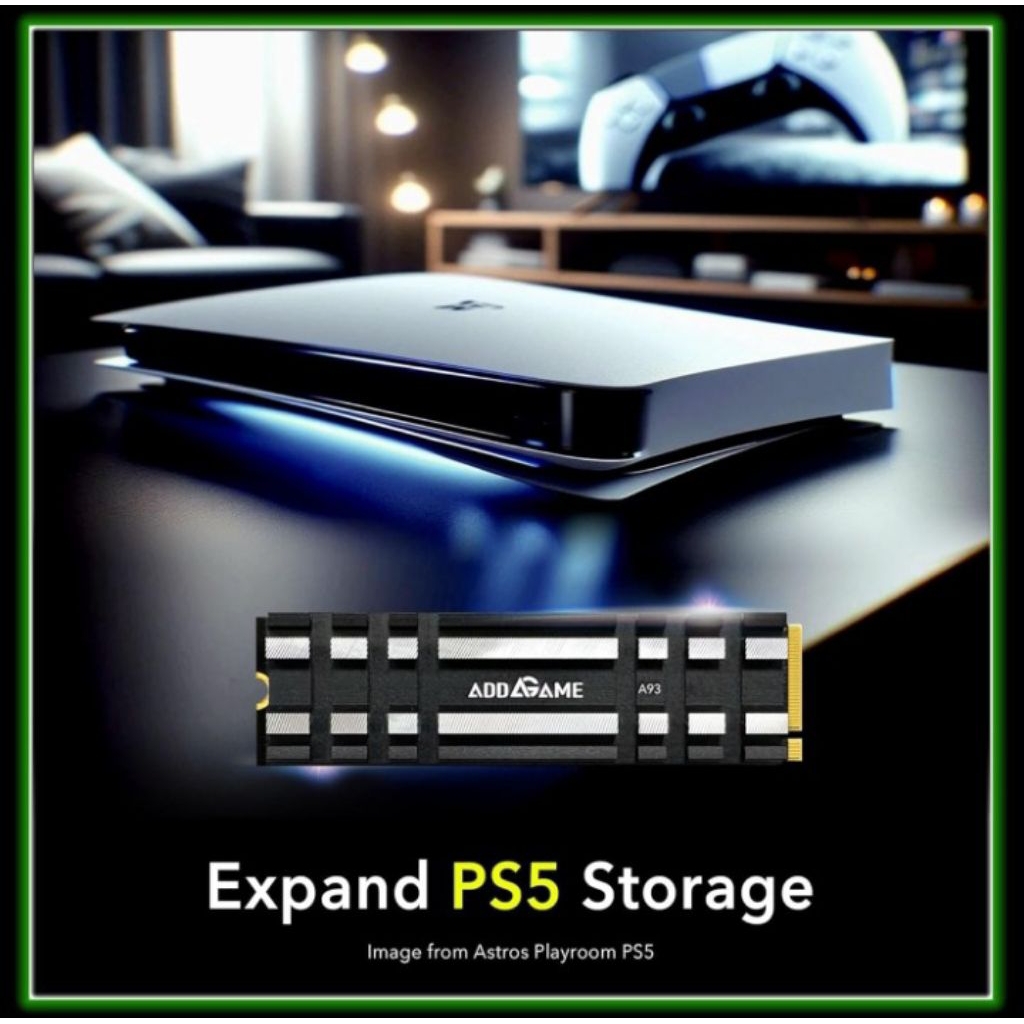 SSD Addlink A93 1TB for PS5 Console with Heatsink Up to 7400mb/s Gen 4 PCIe NVMe m.2 2280 SLC Cache 