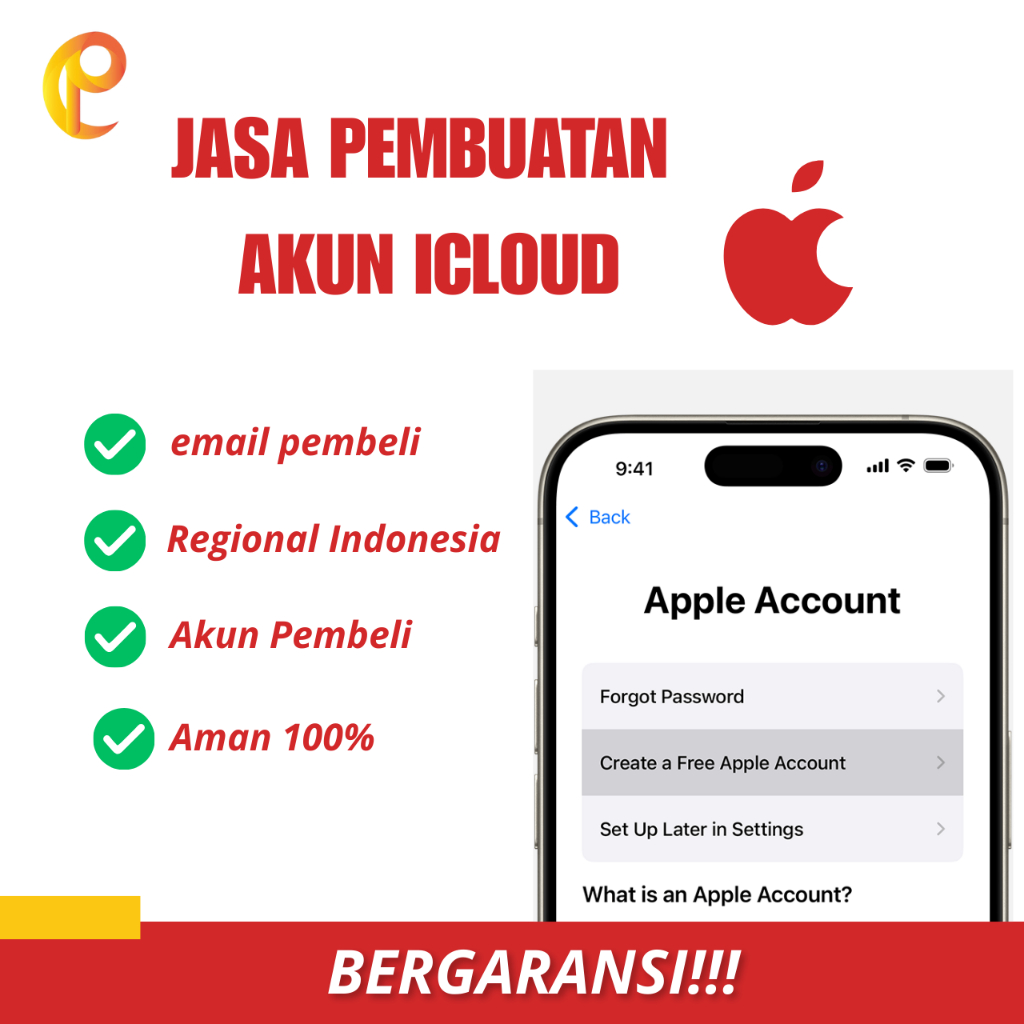 JASA BUAT AKUN ICLOUD / APPLE ID 24JAM SIAP PAKAI