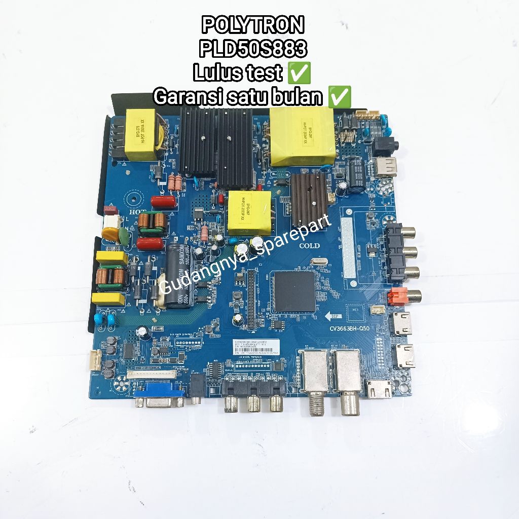 Mb POLYTRON PLD50S883 PLD 50S883 mainboard mobo modul mesin tv board