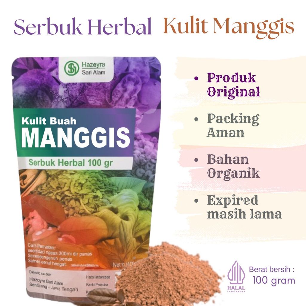 

bubuk serbuk kulit buah manggis 100gr