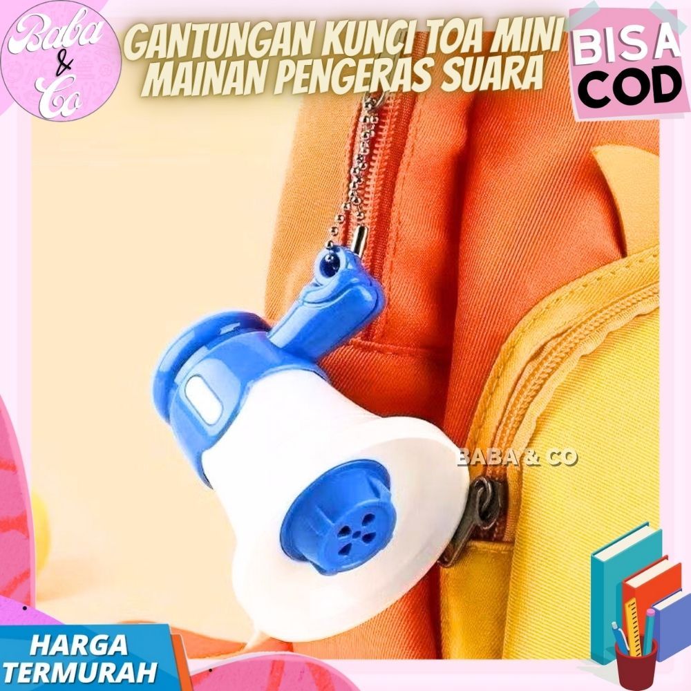GANTUNGAN KUNCI TOA MINI KEYCHAIN PENGERAS SUARA TOA MINI GANTUNGAN TOA MINI PEREKAM SUARA LUCU UNIK