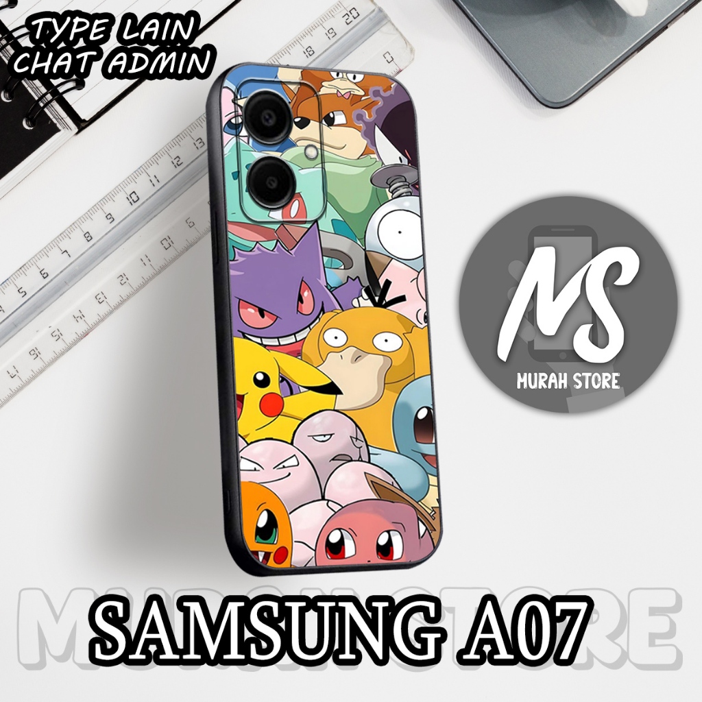 Softcase Karet SAMSUNG A07/MS53/Motif POKEMON/Case Hp SAMSUNG A07/Silikon SAMSUNG A07