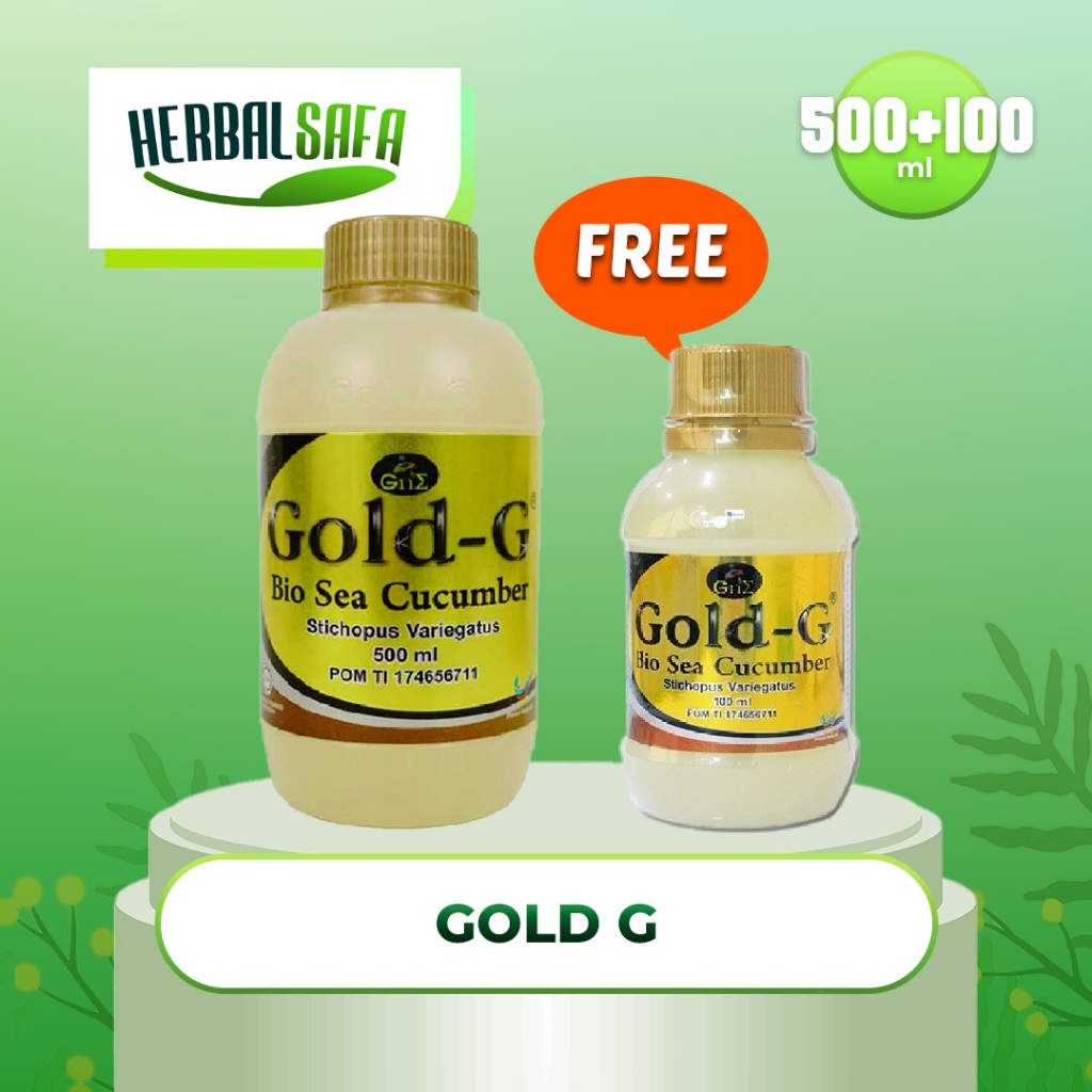 Mayhesaaa - Gold G Jelly Gamat 500ml + 100ml Teripang Emas Suplemen Herbal