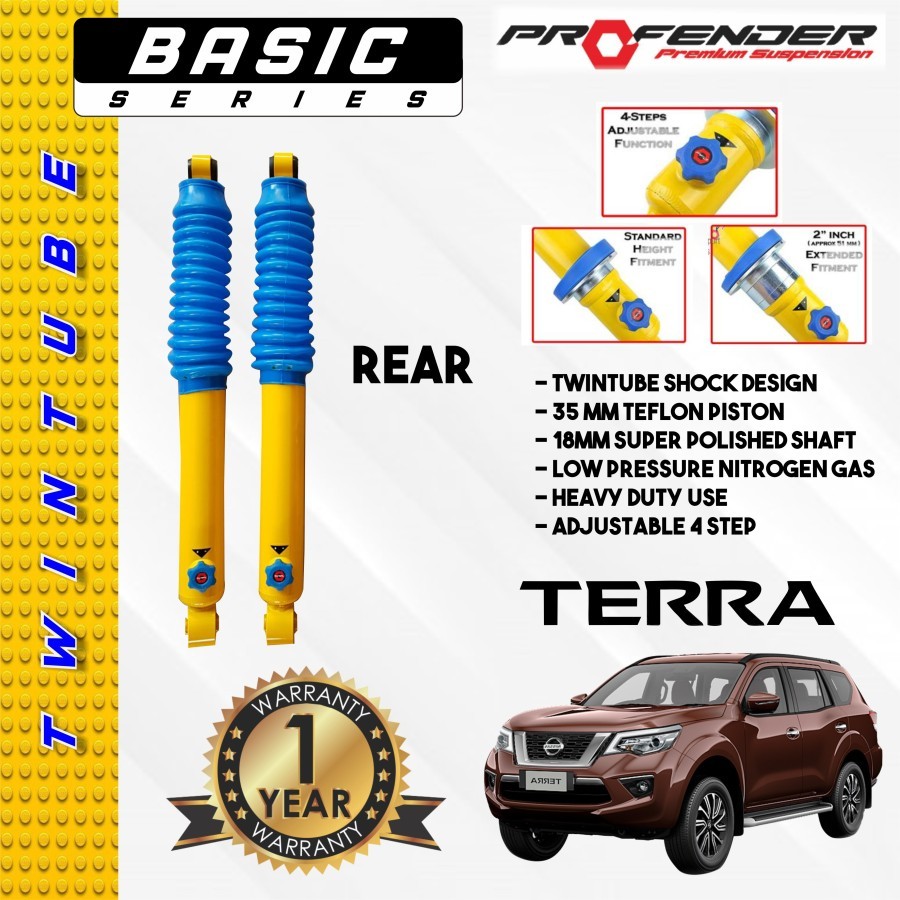 Shock Offroad Profender Adjustable Nissan Terra Belakang