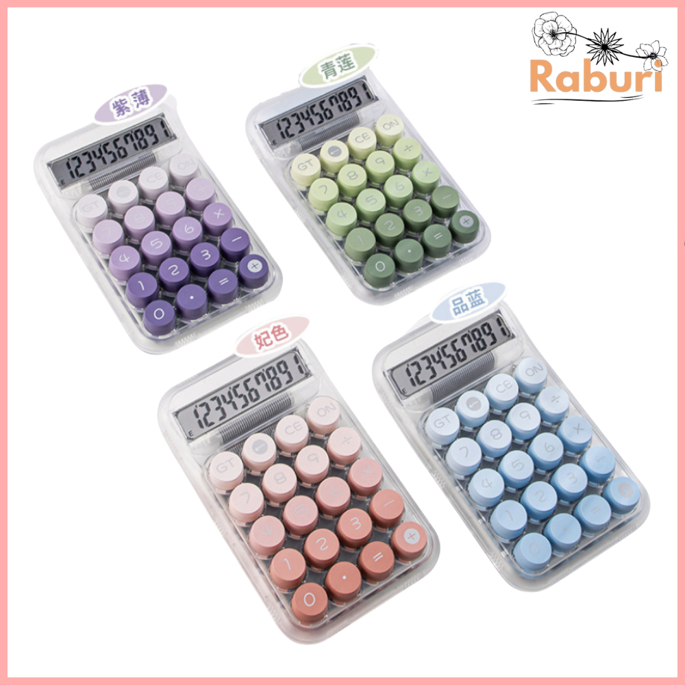 

RABURI KALKULATOR ESTETIK 12 DIGIT GRADIENT COLOR / CALCULATOR MODEL TRANSPARAN AESTHETIC