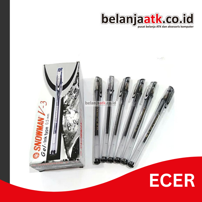 

[ECER] Pulpen/Bolpen/Bolpoin Snowman V3 0.5 mm