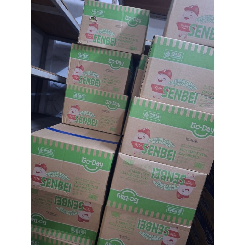 

Go-Day Senbei Cheese Corn 8,6gr 1 dus ( 48 renceng ) – Snack Renyah Gurih Rasa Jagung Keju