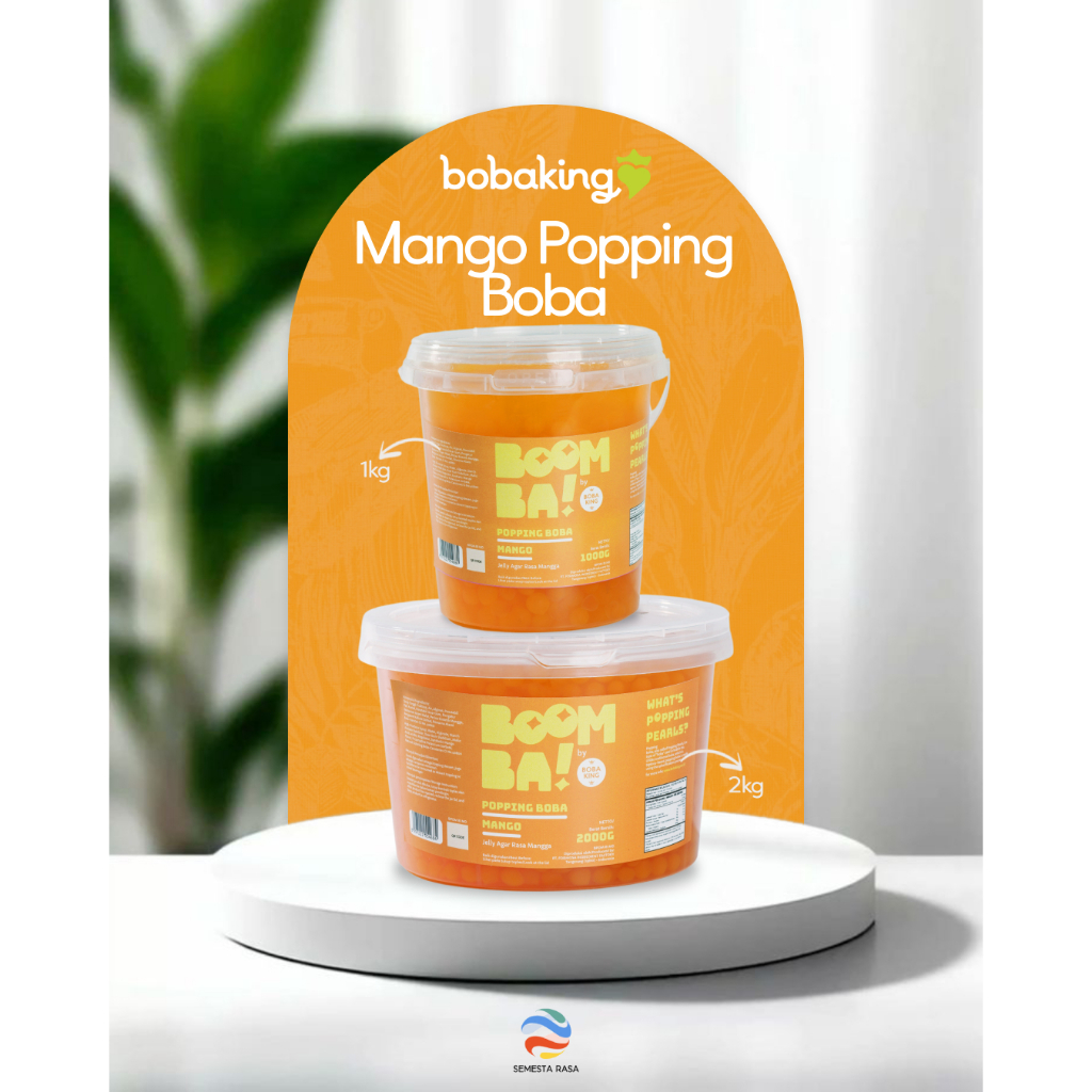 

Boba King Boomba Popping Boba Mango 1KG | Poping Mangga Bubble Meletus