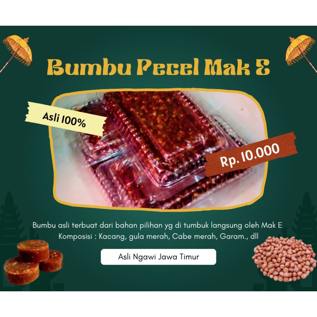 

Bumbu Pecel / Bumbu Kacang Mak E