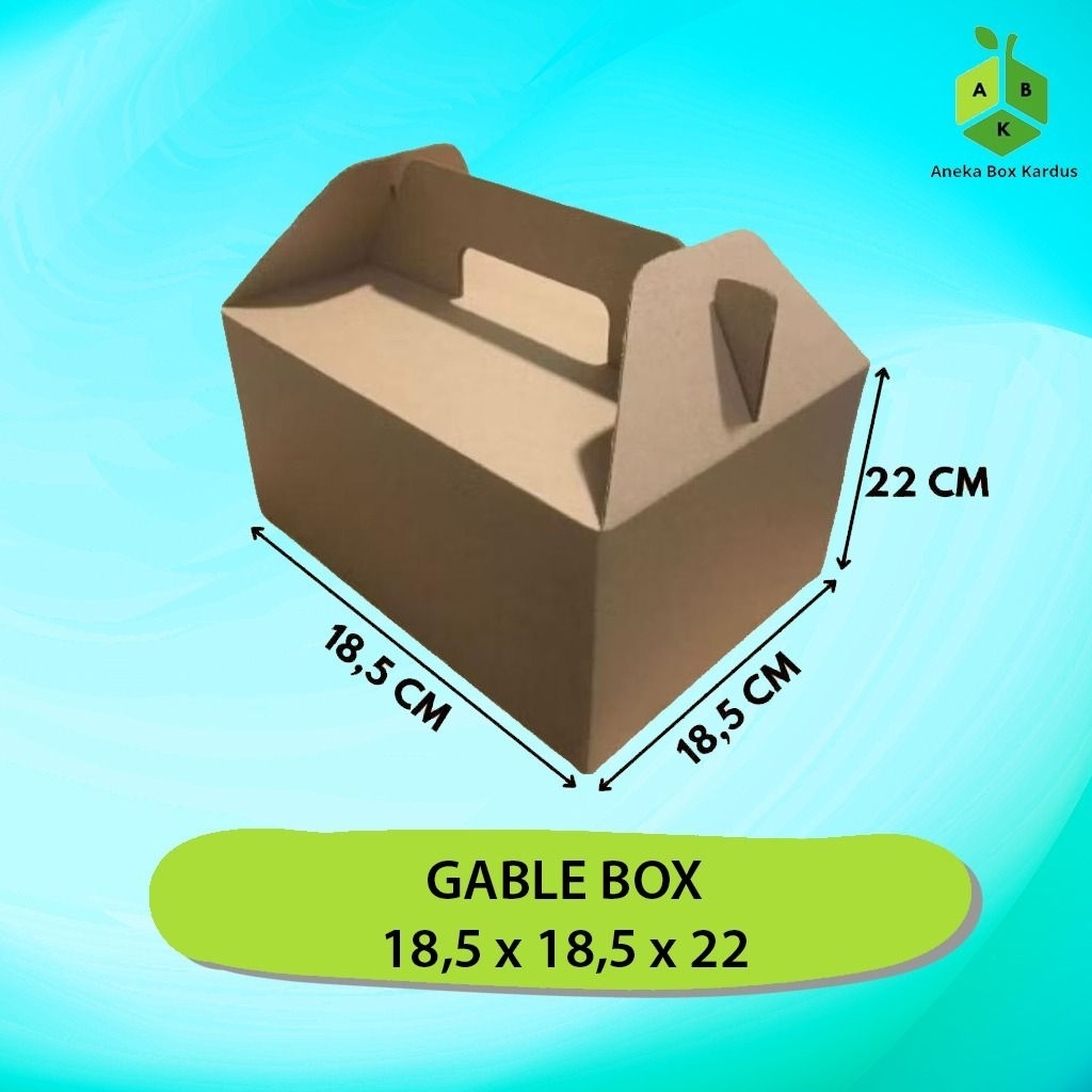 

Gable Box (Kardus Box Jinjing) 18,5x18,5x22cm