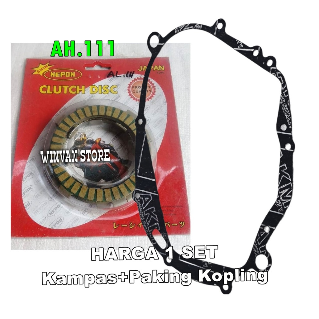 Kampas kopling RC110 plat fiber kopling RC 110 Crystal Tornado GS 110 Kampas kopling Racing NEPON