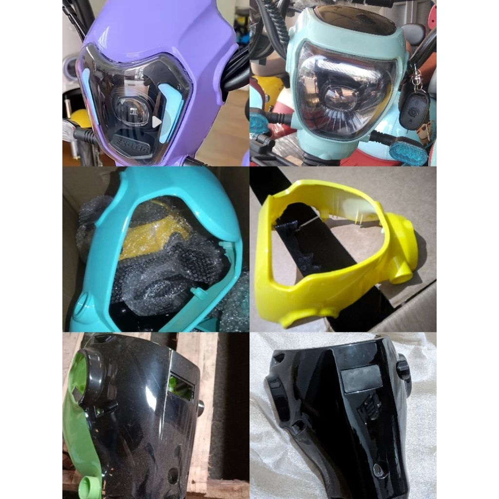 COVER HEAD BATOK cover LAMPU DEPAN EXOTIC UWINFLY VOXA OFERO  ATLANTIS WNS GODA DLL SEPEDA LISTRIK