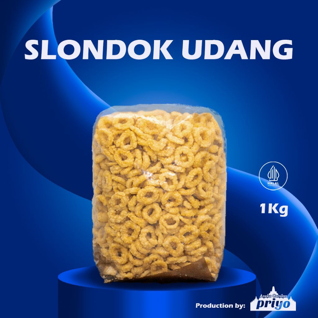 

Slondok Udang Original Asli Magelang 1kg Renyah Gurih | Priyo Snack Borobudur Halal Fresh