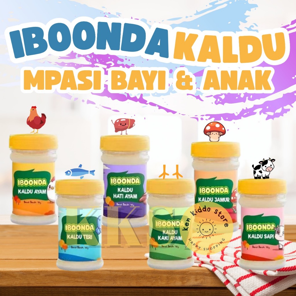 KALDU MPASI NON MSG Bumboo Iboonda BUMBU BUNDA BY ELIA Iboonda Kaldu Mpasi | Bubuk Penyedap Mpasi Ba