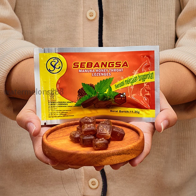

Sebangsa Permen Lozenges Peppermint dan Manuka Honey 11.25g x 20pcs Pelega Tenggorokan Halal