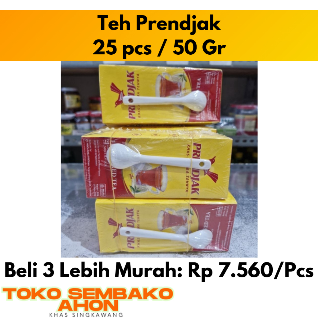 

Teh Prendjak isi 25 / 50 g (gratis sendok) / Teh Prenjak Celup / Teh Tradisional Prendjak / Teh Prendjak Wangi