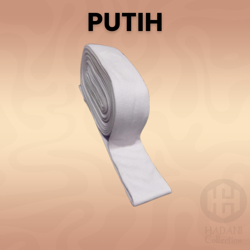 Sorban Imamah Polos Rida 3 Meter - Putih / Hitam / Hijau / Merah