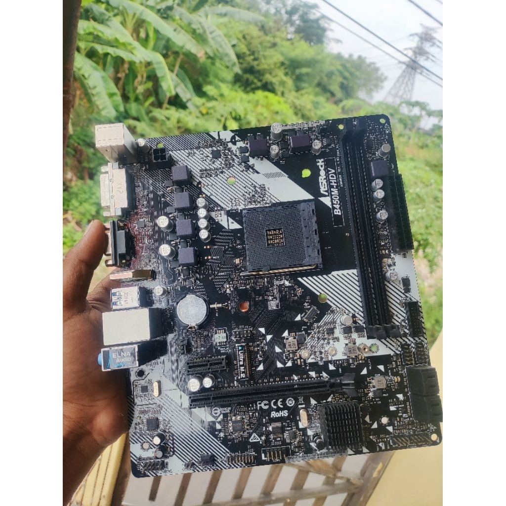 B450m Asrock HDV second Motherboard AM4 DDR4