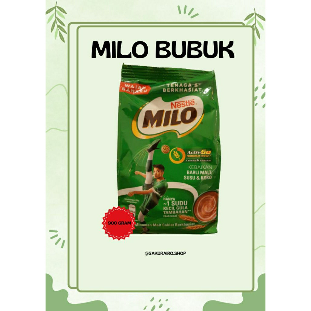 

Milo Bubuk 900gr Malay