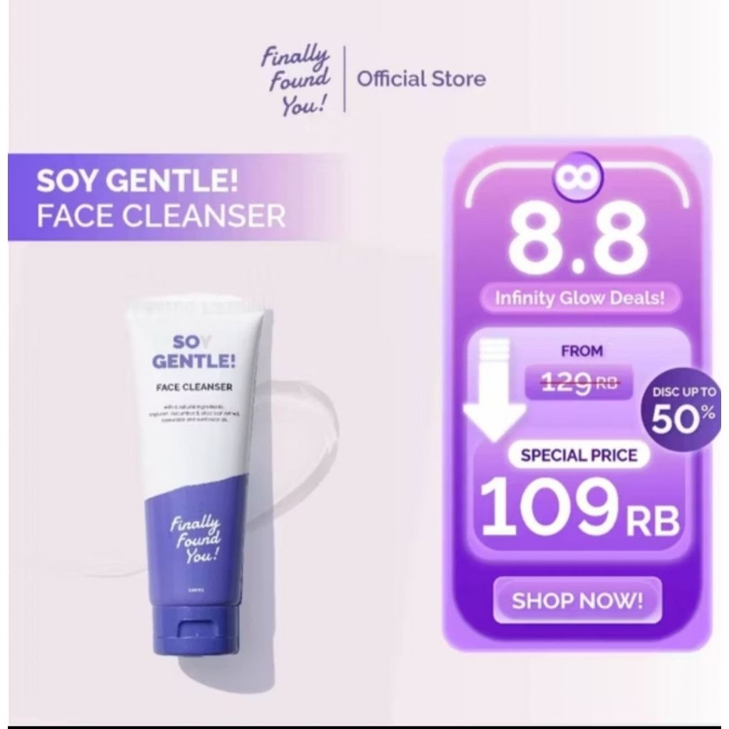Finally found you SOY GENTLE FACE CLEANSER