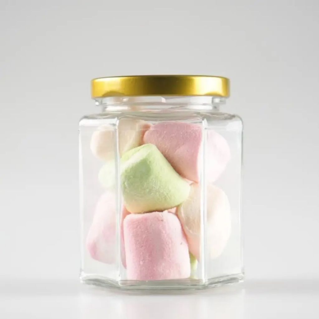 toples jar hexagonal 500ml