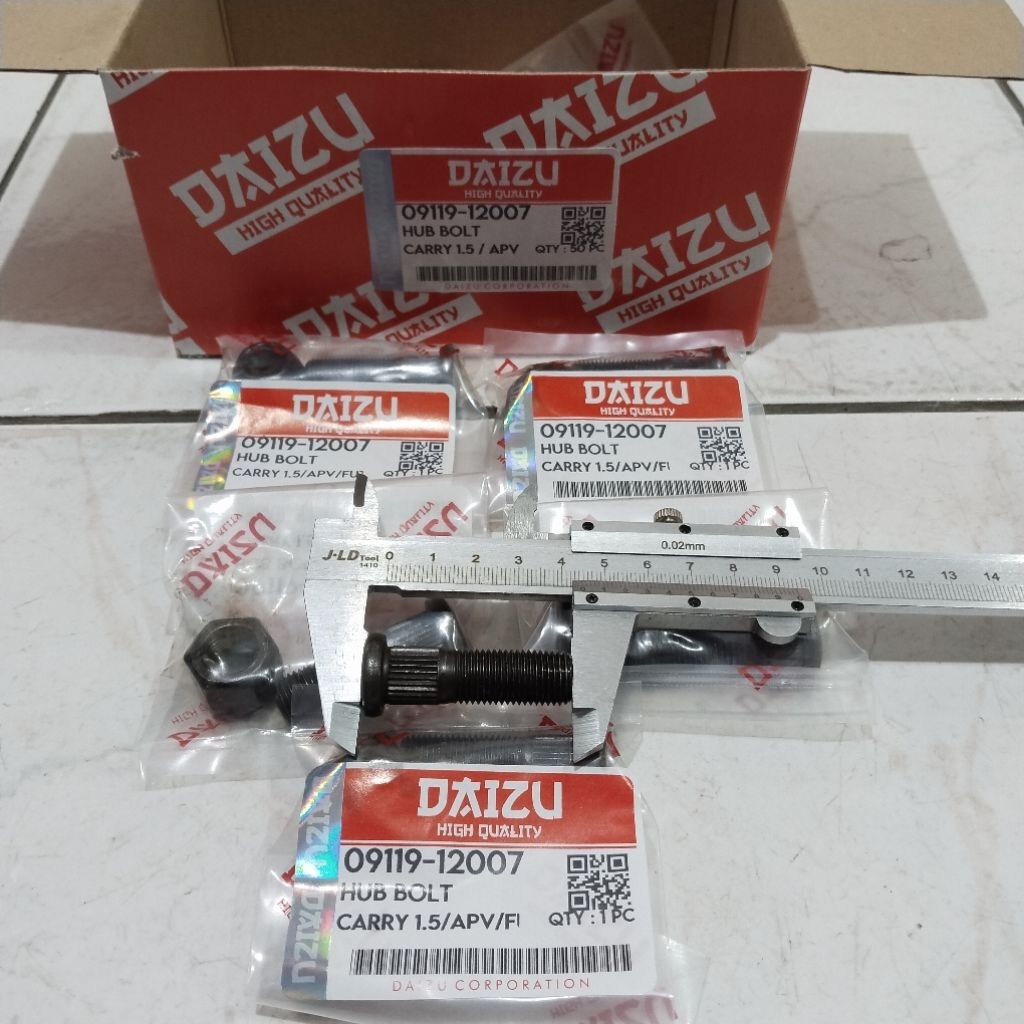 BAUT RODA DAN MUR HITAM FUTURA CARRY 1.5  APV 09119-12007 DAIZU