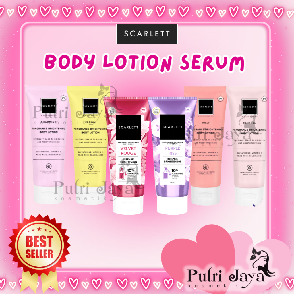 SCARLETT WHITENING BODY LOTION TUBE / SCARlett BODY LOTION Tube