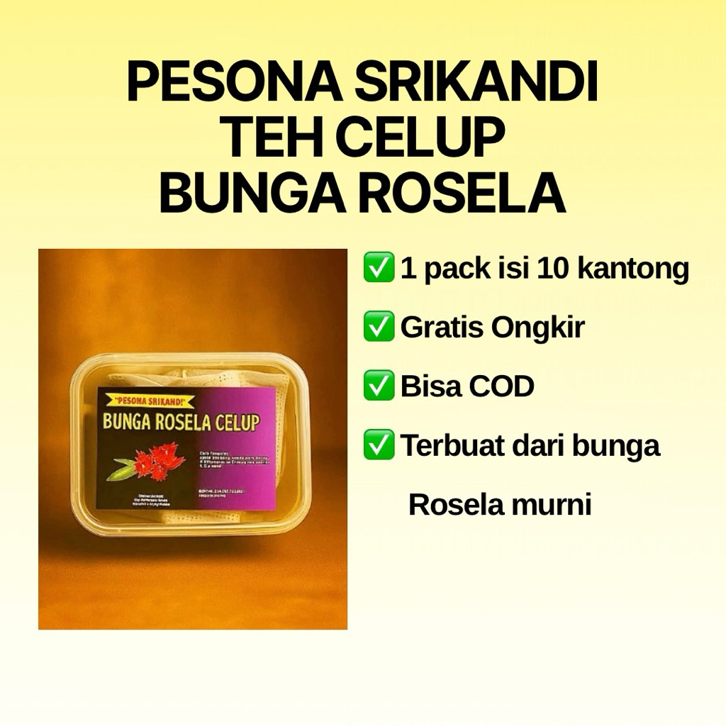 

Teh Rosella Celup / Rosela Celup Original isi 10 pcs