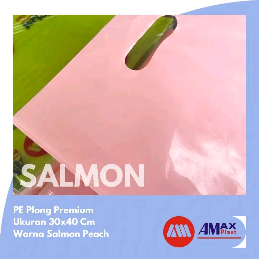 

AM.plast Plastik PE plong Premium Salmon 30x40 cm Tebal 0.5 Micron Isi 100 Lembar