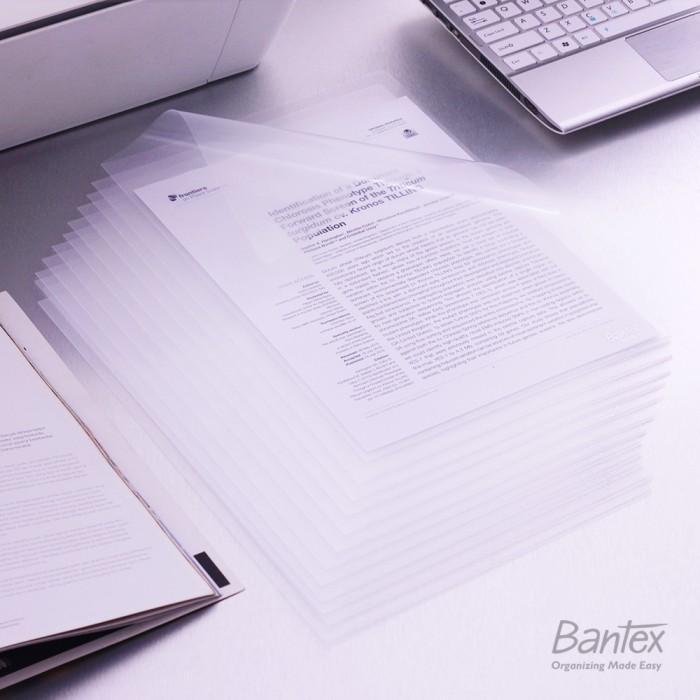 

TBMO ECER 1PCS Map Plastik Bening Clear Sleeve L Folder Folio F4 Transparan 2248 08