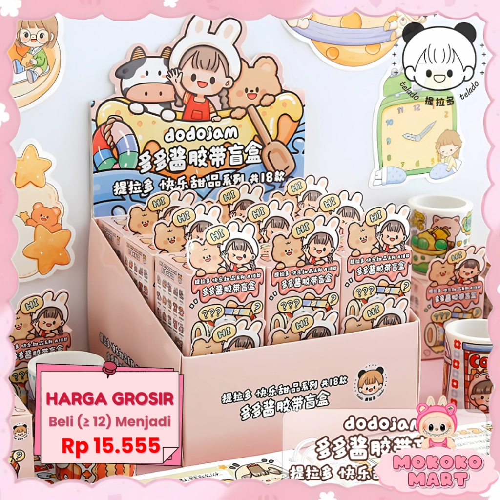 

MM 1 PC Washitape Special Blind Box Edisi Dodojam Mystery Box Kotak Kejutan Random Selotip DIY TLD65
