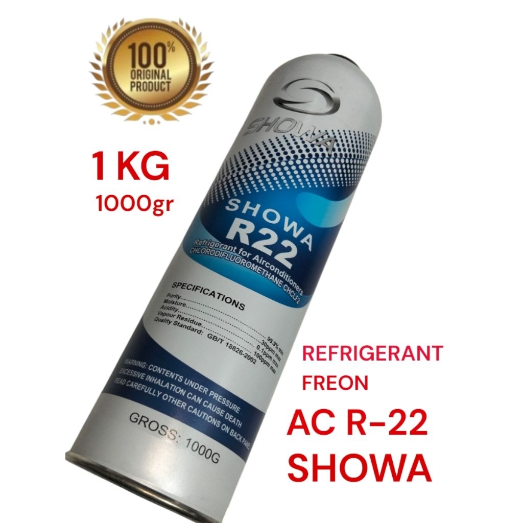 Freon 1 kg R22 showa freon kaleng 1 kg