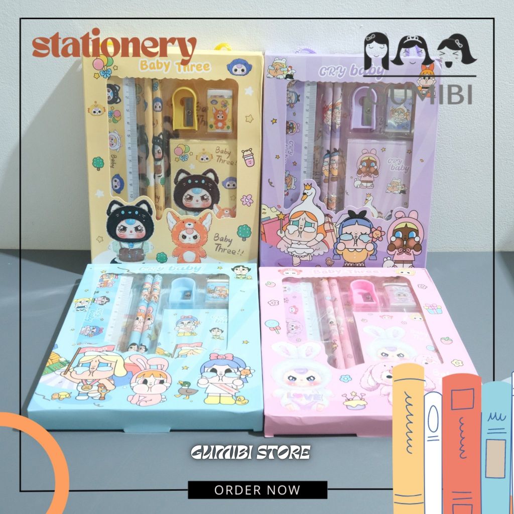 

PAKET ALAT TULIS XIMI BABY THREE SET ALAT TULIS CRY BABY PAKET SOUVENIR BIRTHDAY IDE KADO ULANG TAHUN ANAK SET ALAT TULIS LENGKAP CRY BABY THREE TERMURAH GUMIBI STORE