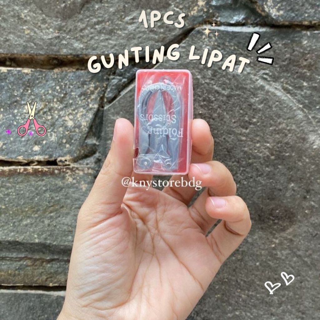 

[1PCS] GUNTING LIPAT KECIL STAINLESS TRIP SCISSORS