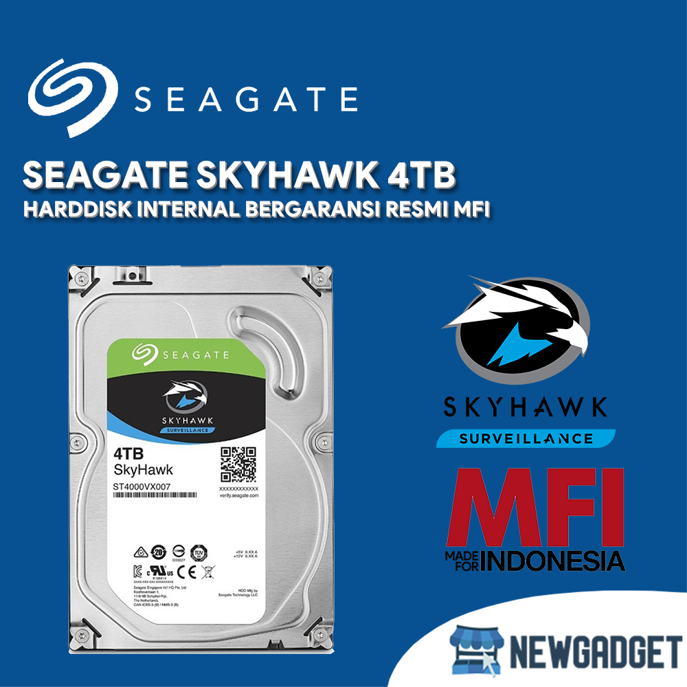 SEAGATE SKYHAWK 4TB SEAGATE HARDDISK INTERNAL 4TB BERGARANSI RESMI MFI