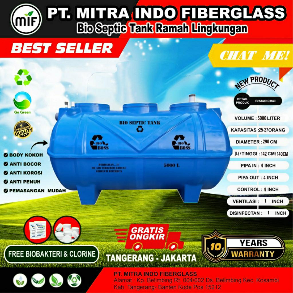 Septic Tank 5000 Liter Bio Boss